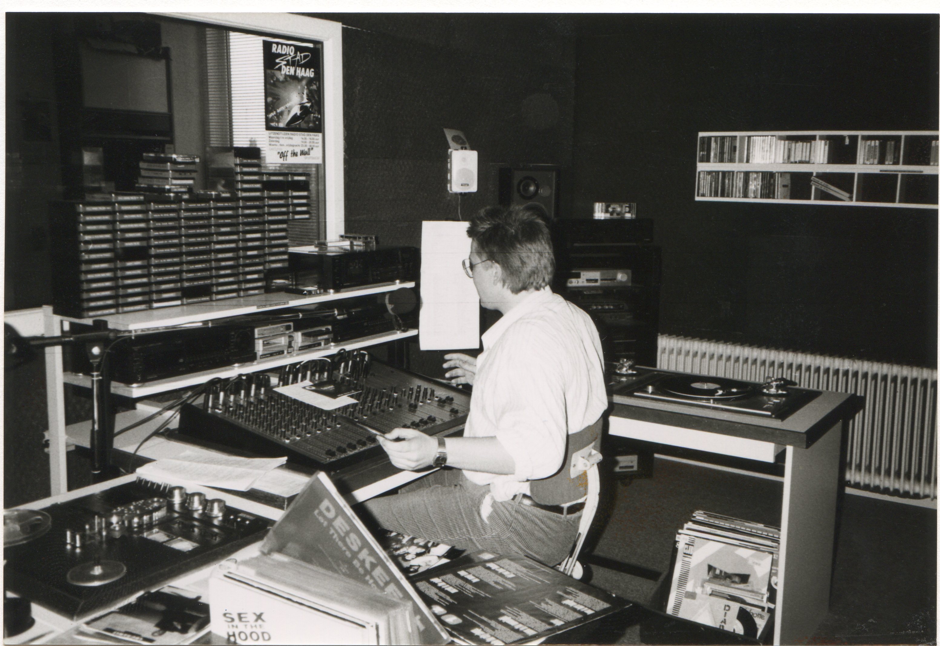 Studio leyweg Coen Bom – Radio Stad Den Haag